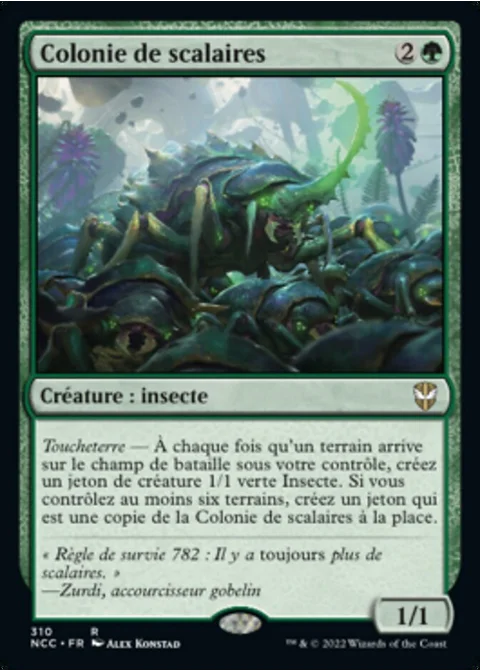 Colonie de scalaires