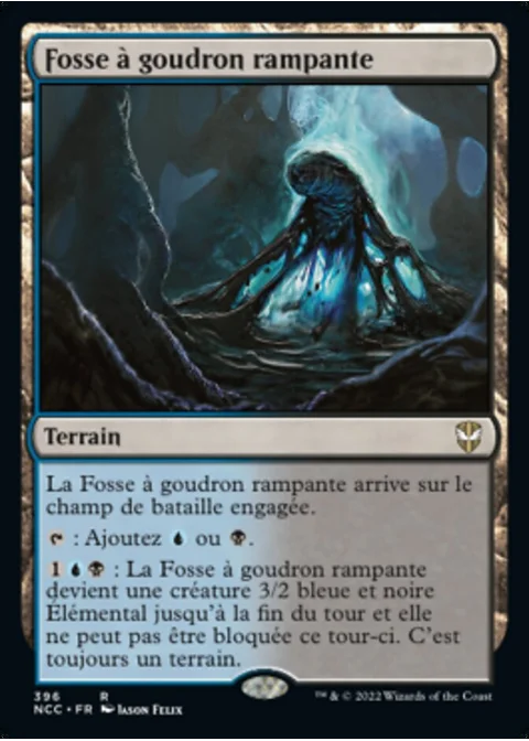 Fosse à goudron rampante