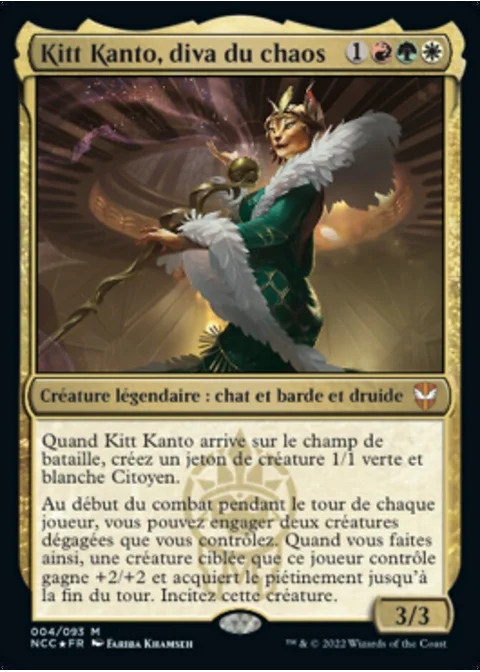 Kitt Kanto, diva du chaos