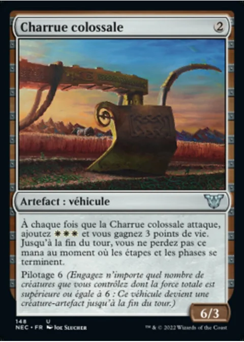 Charrue colossale