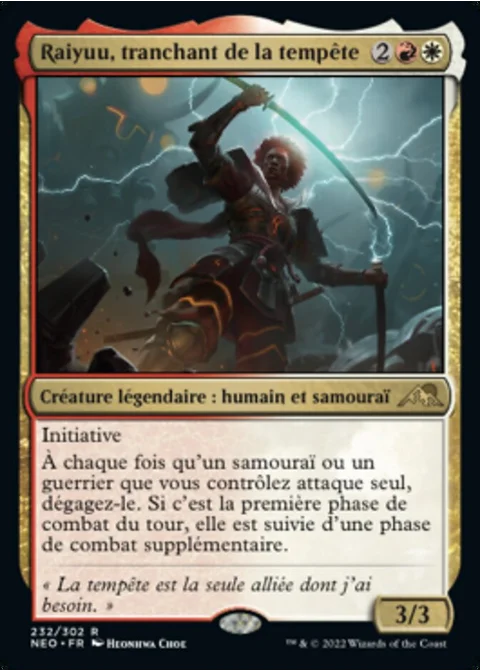 Raiyuu, tranchant de la tempête