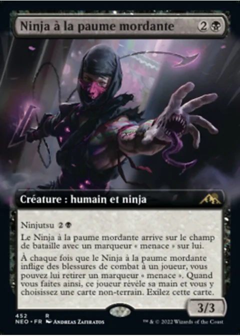 Ninja à la paume mordante
