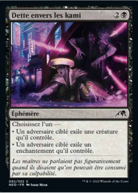 Dette envers les kami