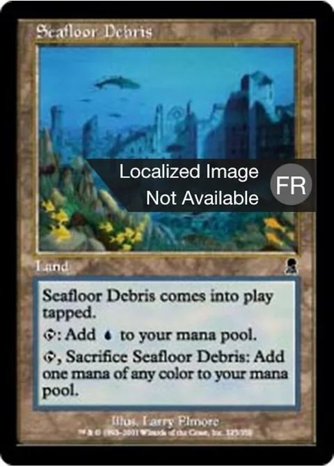 Débris des fonds marins