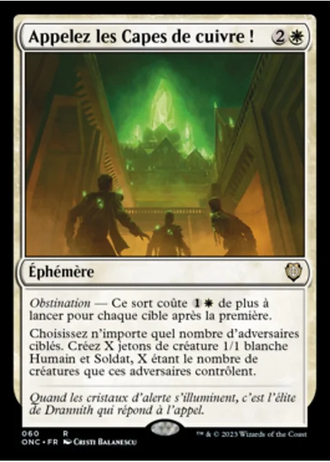 Appelez les Capes de cuivre !