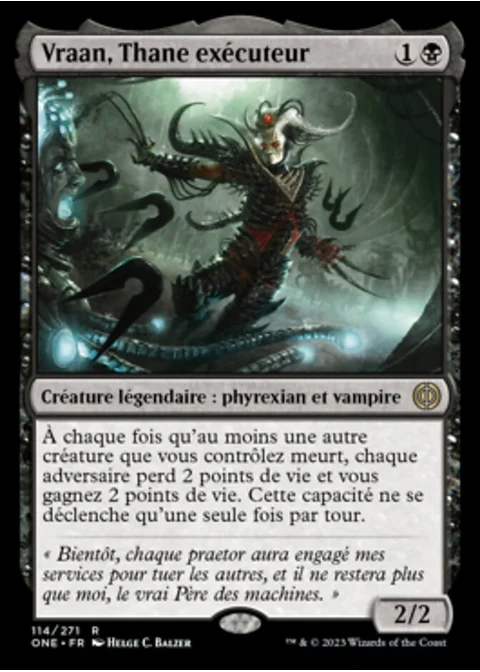 Vraan, Thane exécuteur