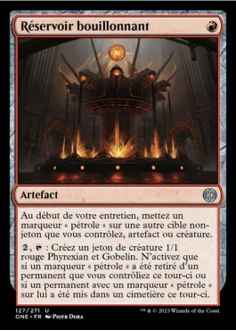 Réservoir bouillonnant