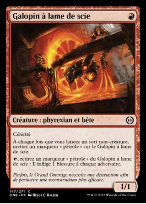 Galopin à lame de scie