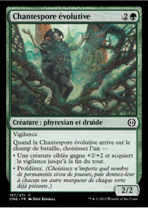 Chantespore évolutive