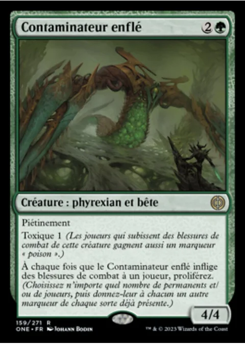 Contaminateur enflé