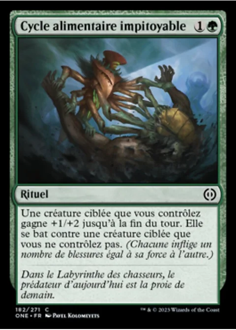 Cycle alimentaire impitoyable