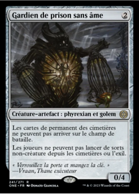 Gardien de prison sans âme