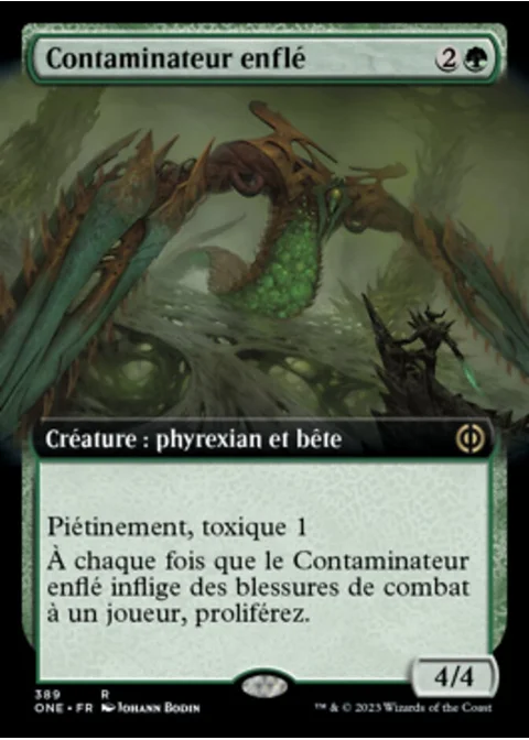 Contaminateur enflé