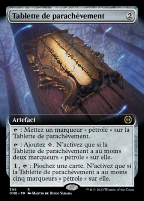 Tablette de parachèvement