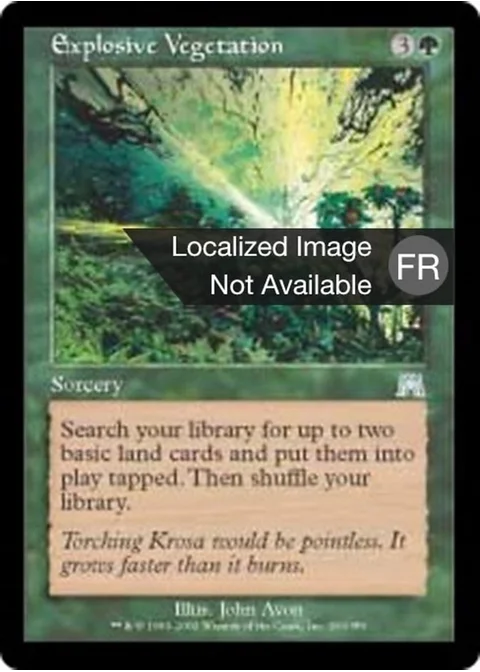 Végétation explosive