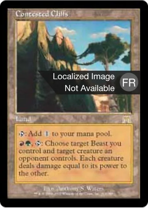 Falaises contestées