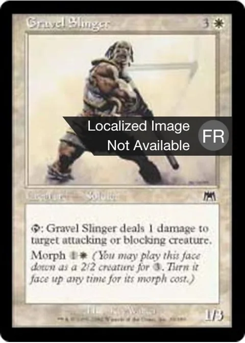 Frondeur aux gravillons