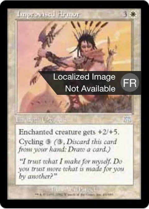 Armure improvisée
