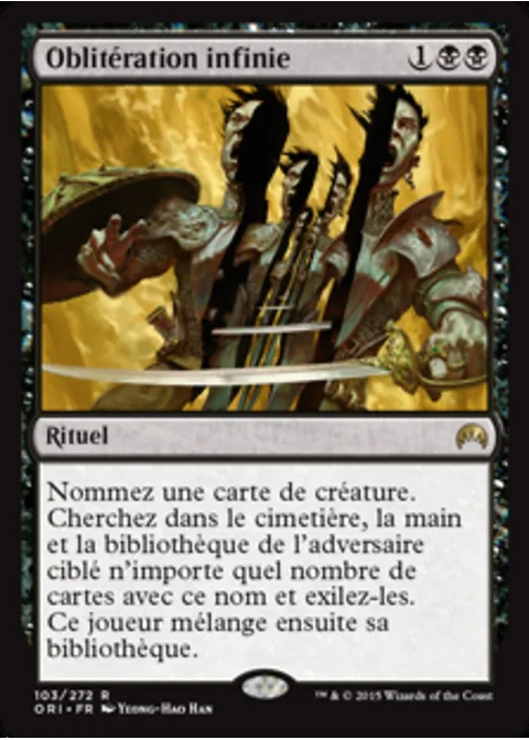 Oblitération infinie