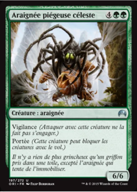 Araignée piégeuse céleste