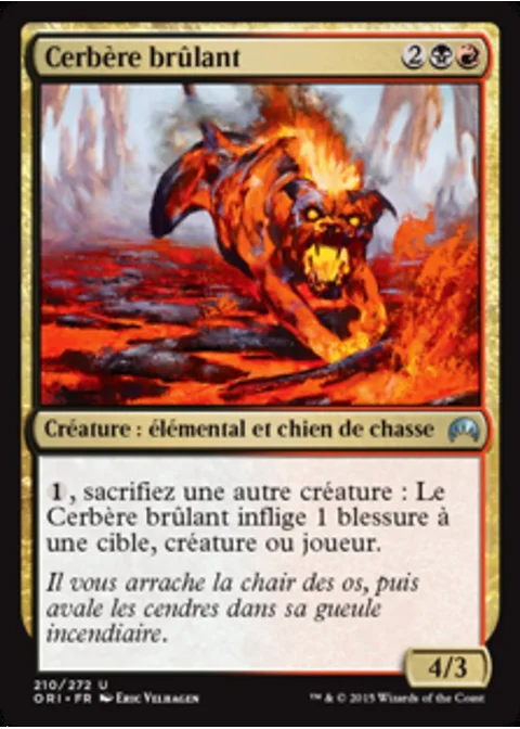 Cerbère brûlant