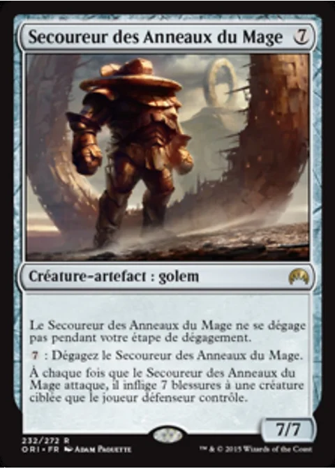 Secoureur des Anneaux du Mage