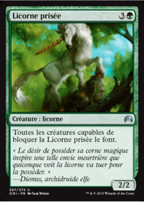 Licorne prisée