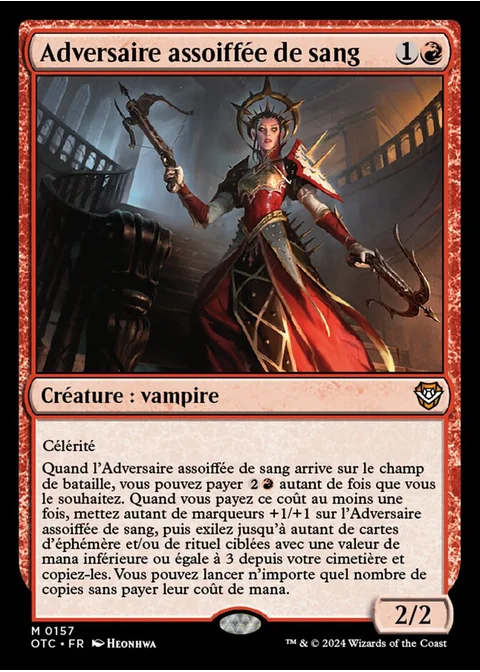 Adversaire assoiffée de sang