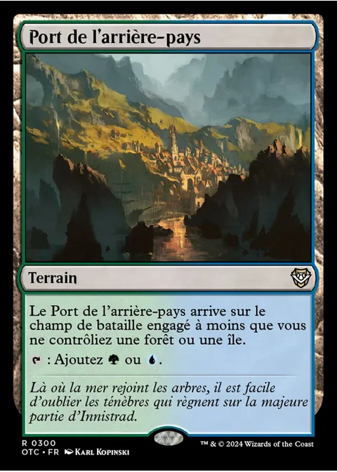 Port de l'arrière-pays