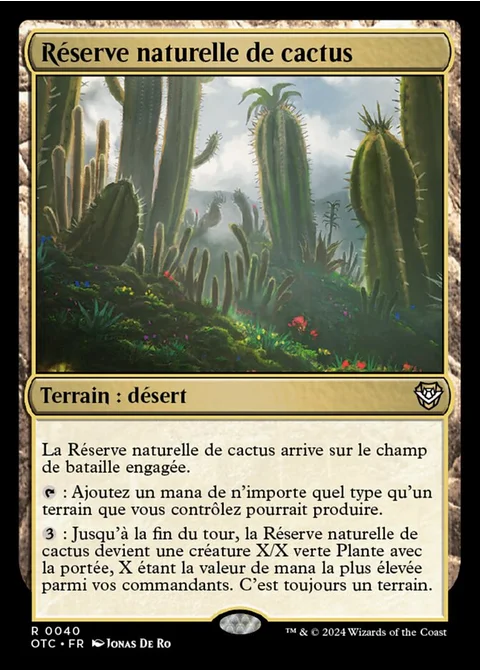 Réserve naturelle de cactus