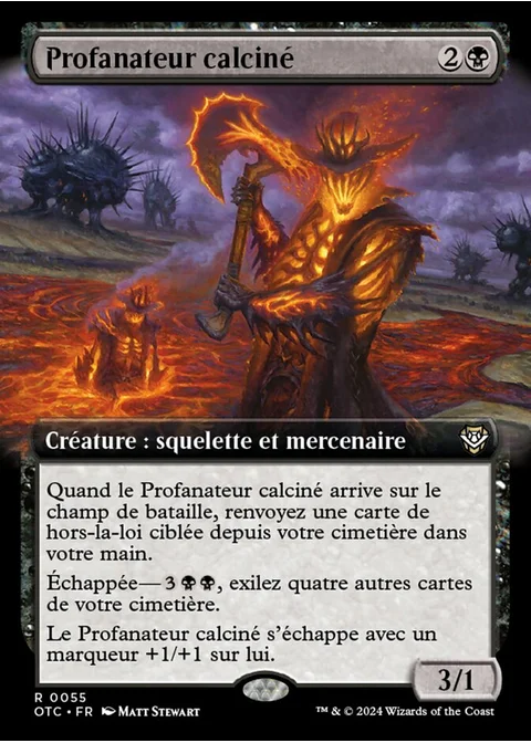 Profanateur calciné