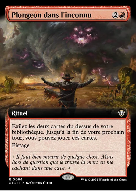 Plongeon dans l'inconnu