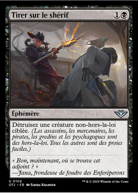 Tirer sur le shérif