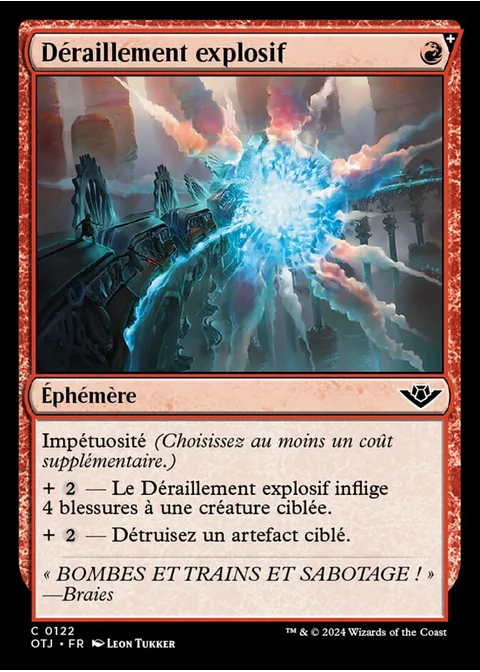 Déraillement explosif