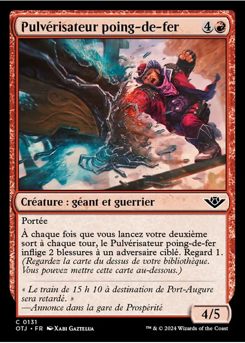 Pulvérisateur poing-de-fer