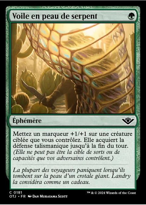 Voile en peau de serpent