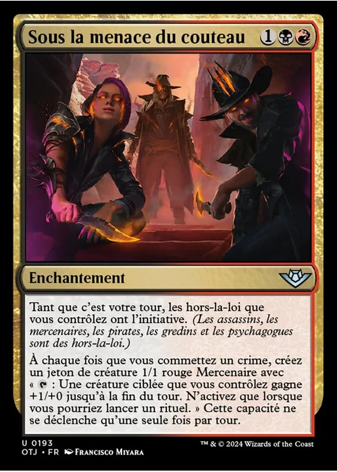 Sous la menace du couteau