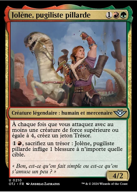 Jolène, pugiliste pillarde