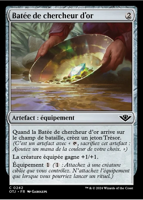 Batée de chercheur d'or