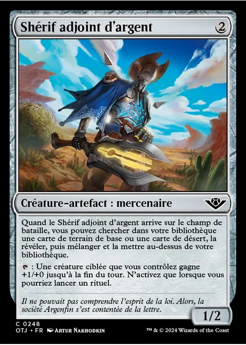 Shérif adjoint d'argent