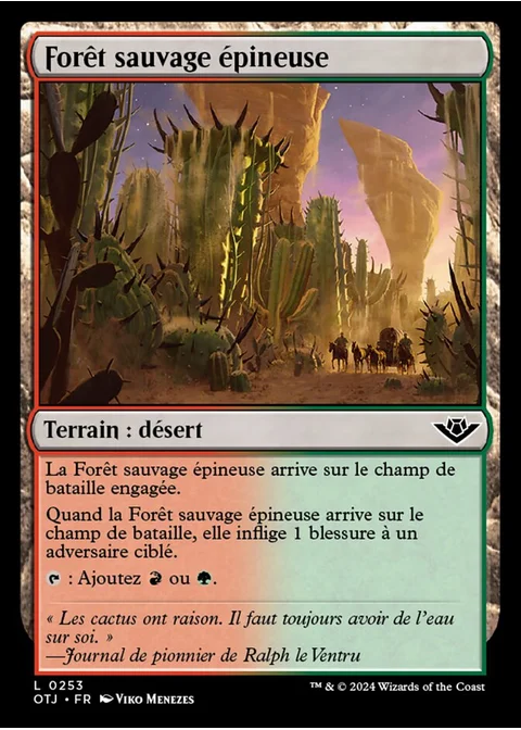 Forêt sauvage épineuse