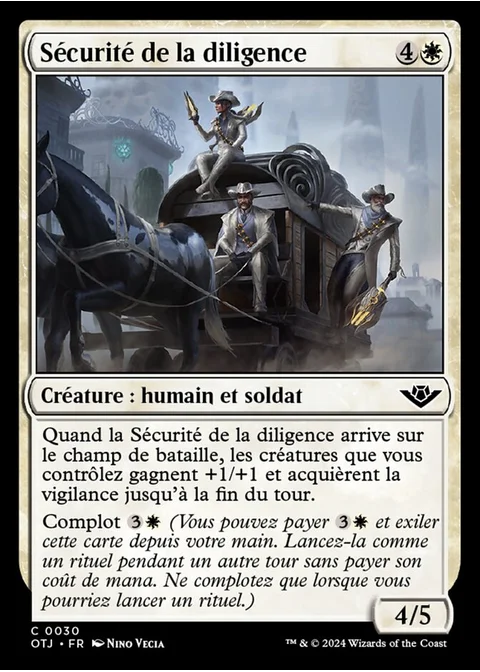 Sécurité de la diligence