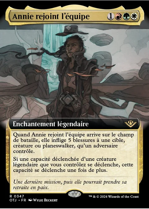 Annie rejoint l'équipe