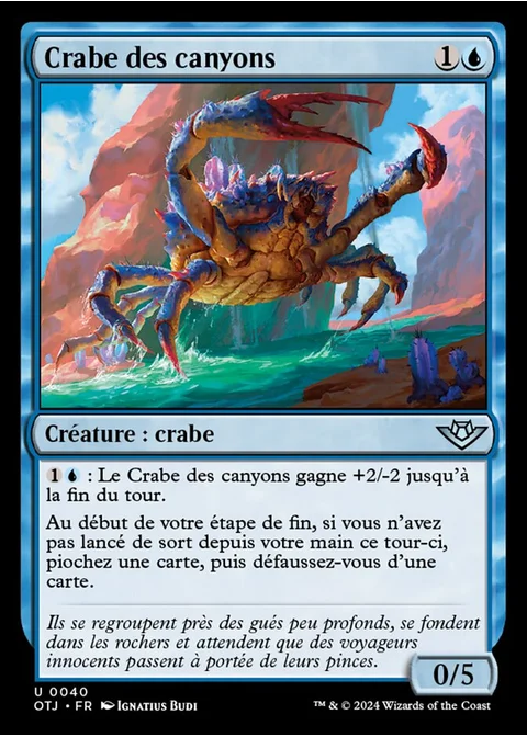 Crabe des canyons