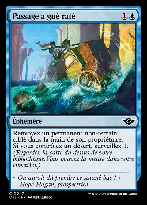 Passage à gué raté