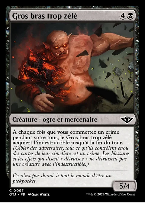 Gros bras trop zélé