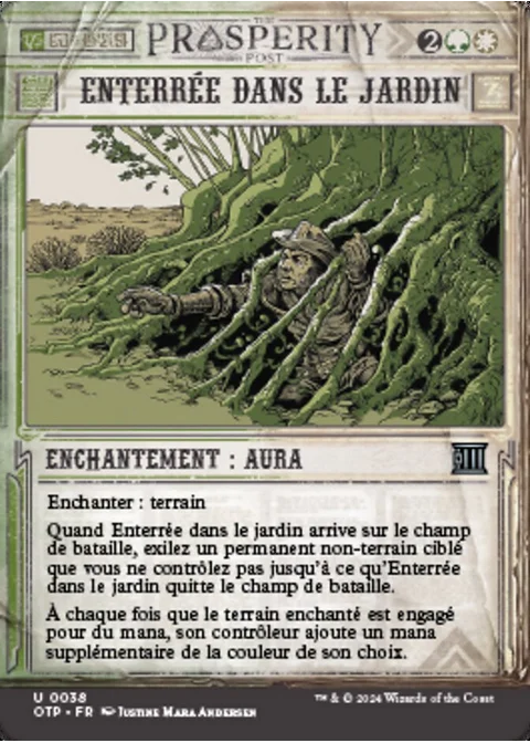 Enterrée dans le jardin