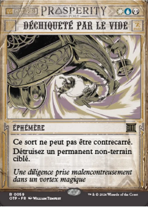 Déchiqueté par le vide