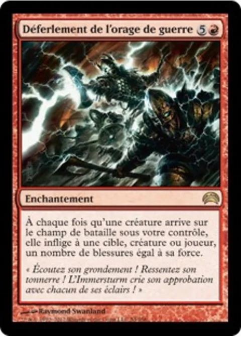 Déferlement de l'orage de guerre