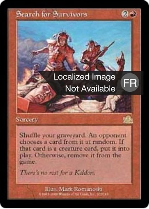 Recherche des survivants